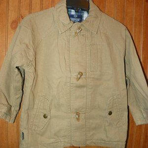 boys size 5 khaki tan OshKosh zip up jacket
